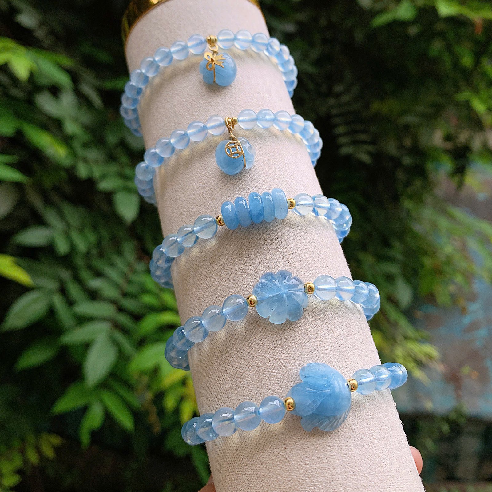 💎 VÒNG TAY AQUAMARINE TỰ NHIÊN – THANH KHIẾT & ĐẦY NĂNG LƯỢNG 💎